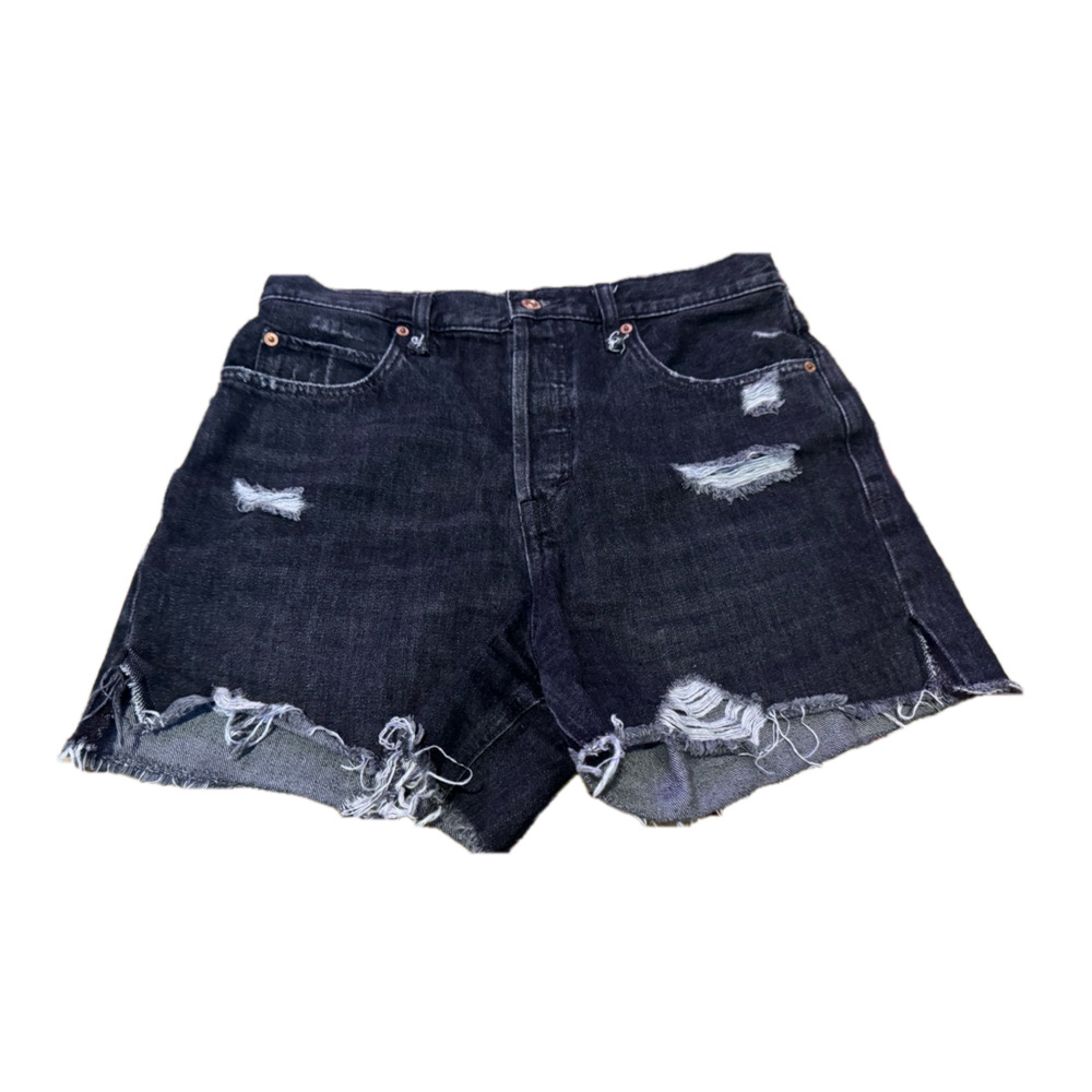 Free People Makai Distressed Denim Shorts Size 29